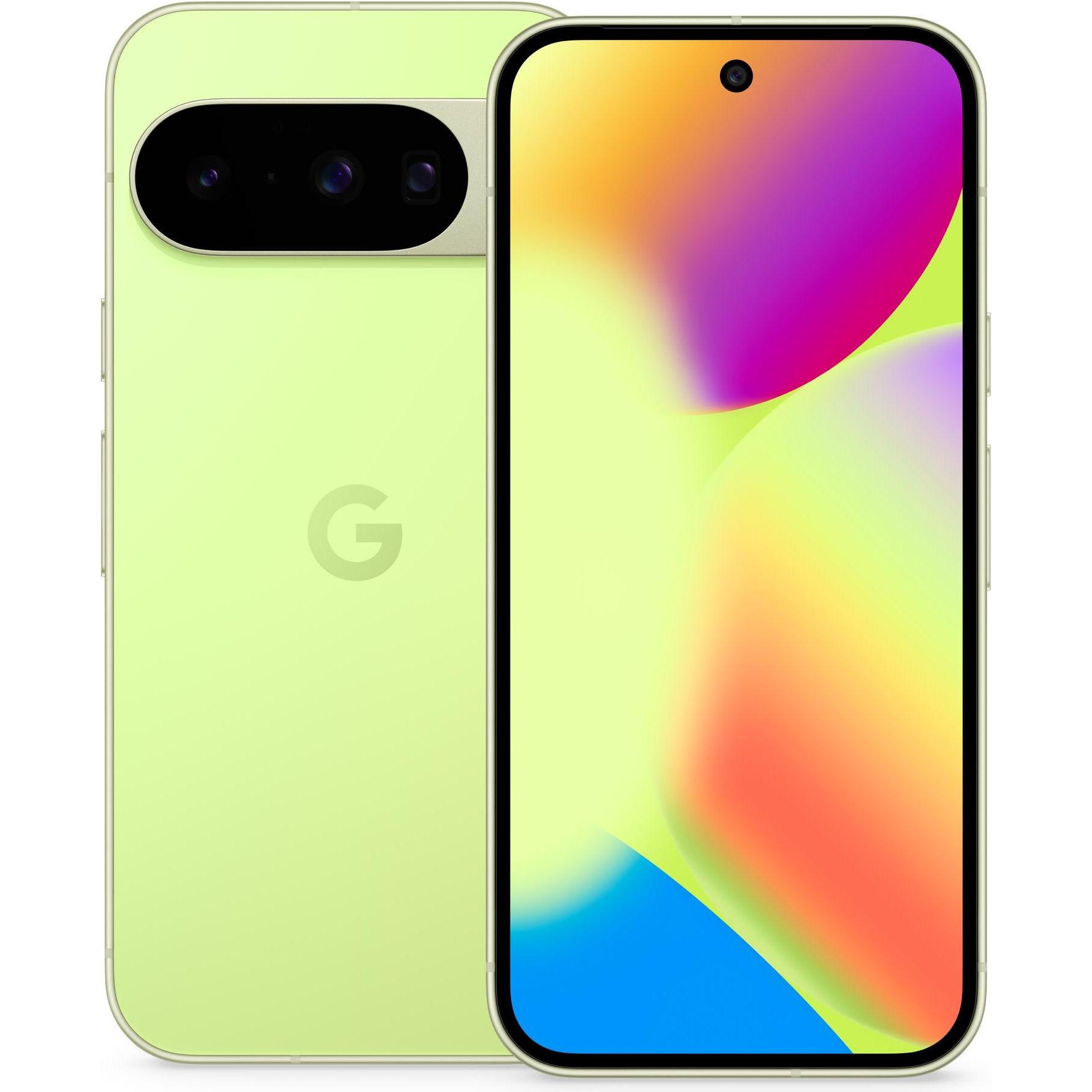 Google Pixel 10 (256 GB, Lemongrass, 6.30", Dual SIM, 5G), Smartphone, Gelb, Grün