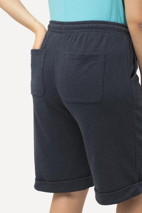 Image du produit Ulla Popken Short Mary en molleton, taille élastique, jambe droite et large (62, 64)