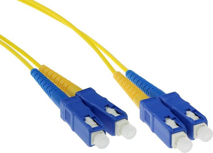 Produktbild ACT 20 meter LSZH Singlemode 9/125 OS2 fiber patch cable duplex with SC connectors (20 m)
