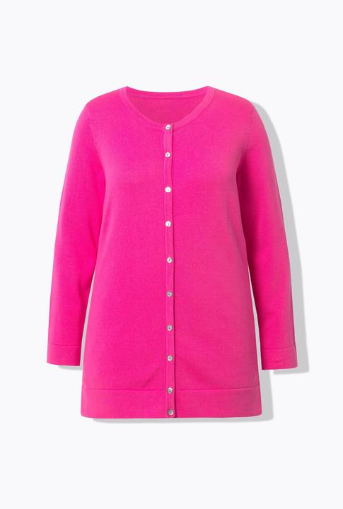 Produktbild Ulla Popken Twinset-Strickjacke, Rundhals, Langarm, Pima Cotton (60)