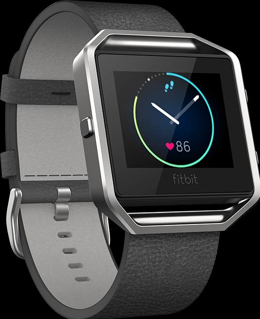 Image du produit Fitbit Bracelet en cuir Blaze avec cadre (Cuir véritable, Flamboyer)