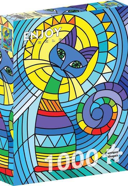 Actual product image Enjoy Puzzle ENJOY-2121 - Ornamental Cat, jigsaw puzzle, 1000 pieces (1000 pieces)