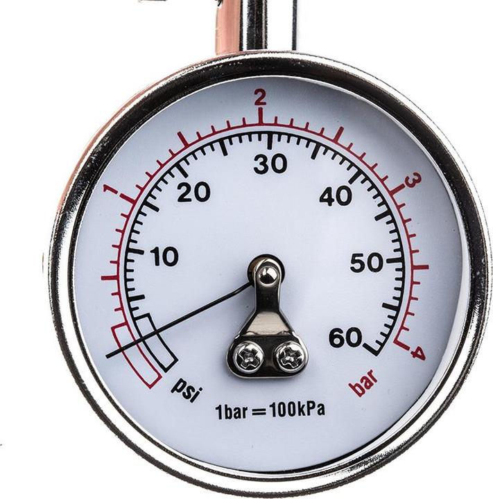 Actual product image RS PRO Tyre pressure guage,dial type,60psi