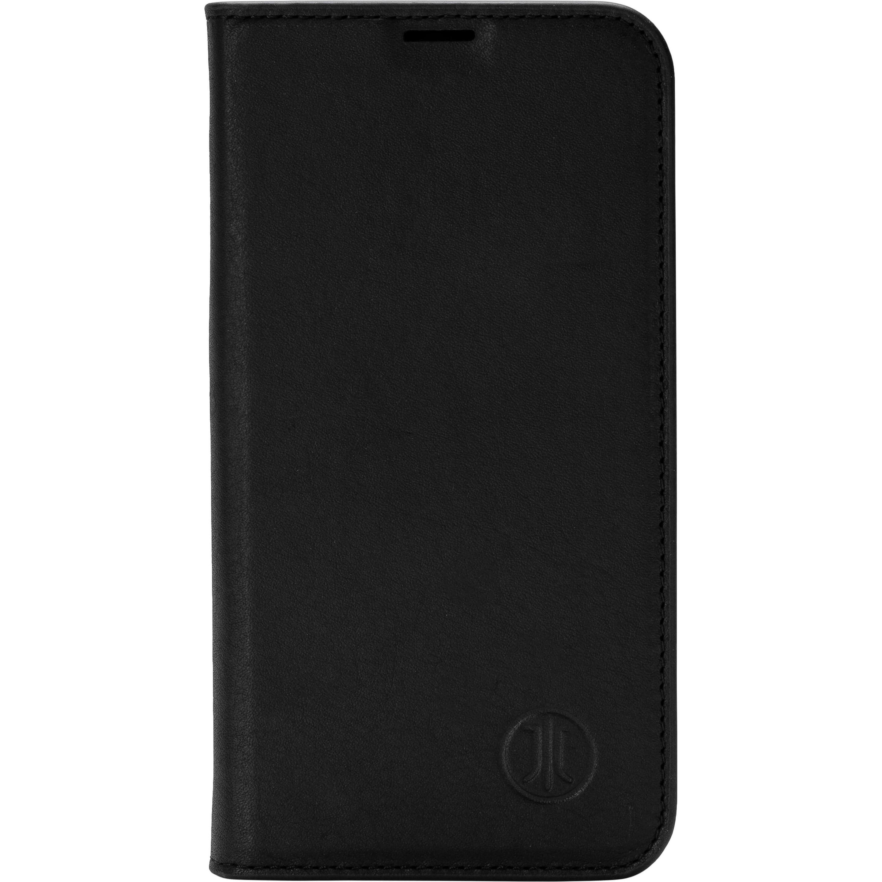 JT Berlin Echtleder BookCase Tegel (Apple iPhone 16 Pro), Smartphone Hülle, Schwarz