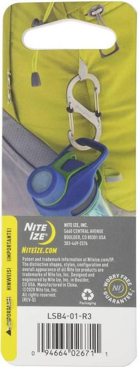 Image du produit Nite Ize Mousqueton S-Biner SlideLock #4 Acier inoxydable Noir (LSB4-01-R3)