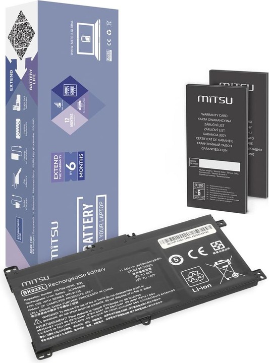 Actual product image Mitsu 5BM742 (3 Cells, 3400 mAh)