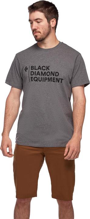 Actual product image Black Diamond Stacked Logo T-Shirt (S, XL)
