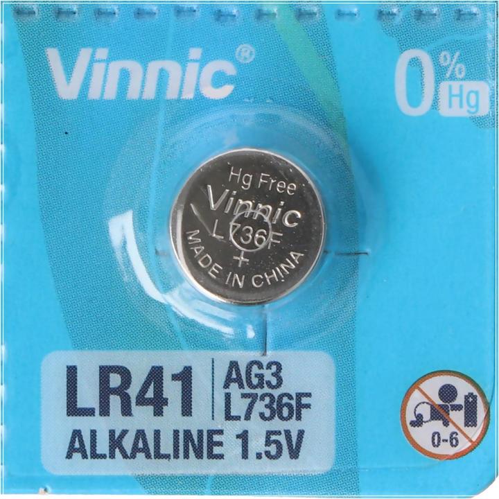 Produktbild Vinnic LR41 (10 Stk., LR41, 43 mAh)