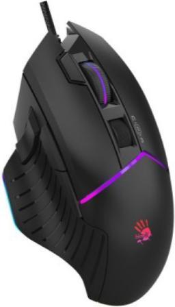 Produktbild A4Tech BLOODY W95 Max Activated, RGB podsvícená herní myš, 12000 DPI, USB, černá (Kabelgebunden)