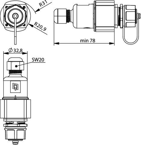 Actual product image Telegärtner RJ45 Module B Cat.6A RJ45 Coupler