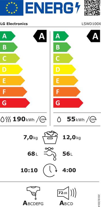Energie-Label LG LSWD100X