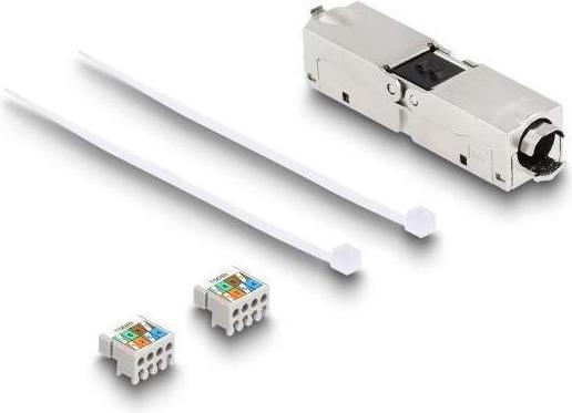 Actual product image Delock Cable connector LSA to LSA Cat.6A IP68 dust and water resistant (Network coupling)