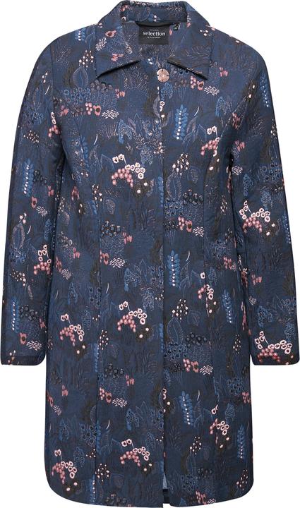 Immagine prodotto Ulla Popken Giacca in jacquard con design floreale, collo da camicia e maniche lunghe (48)