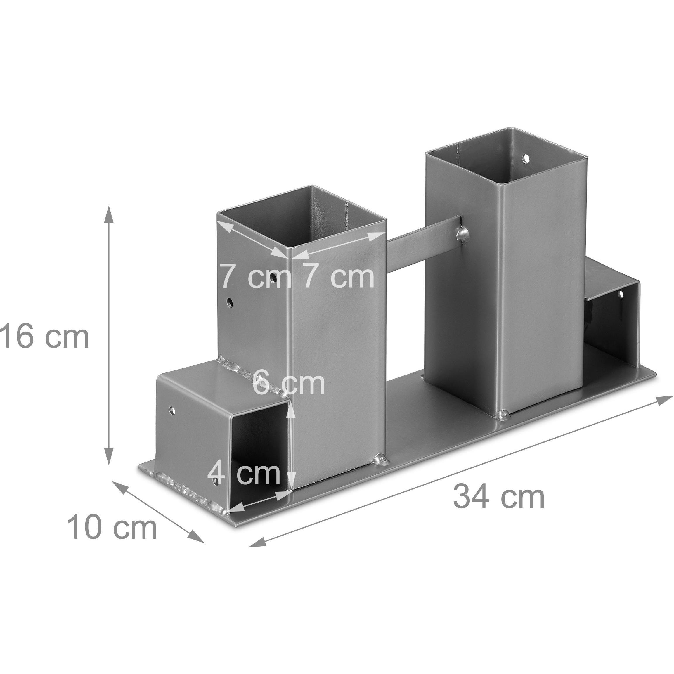 Thumbnail - Relaxdays, Zubehör Kerzen + Kamin, 2x Holzstapelhilfe (34 x 10 x 16 cm)