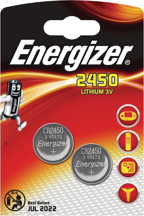 Image du produit Energizer CR2450 Lithium (2 pcs, CR2450, 620 mAh)