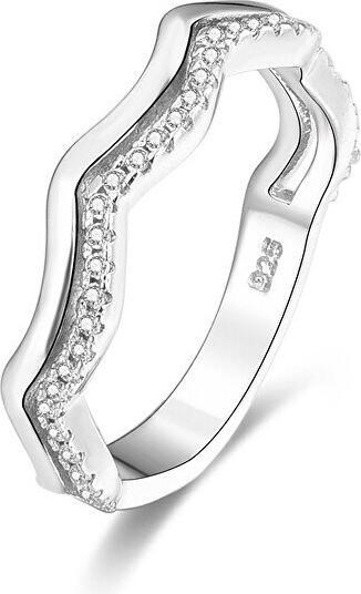 Produktbild Beneto Silver ring with zircons AGG328 - Circuit: 54 mm (L) (54)