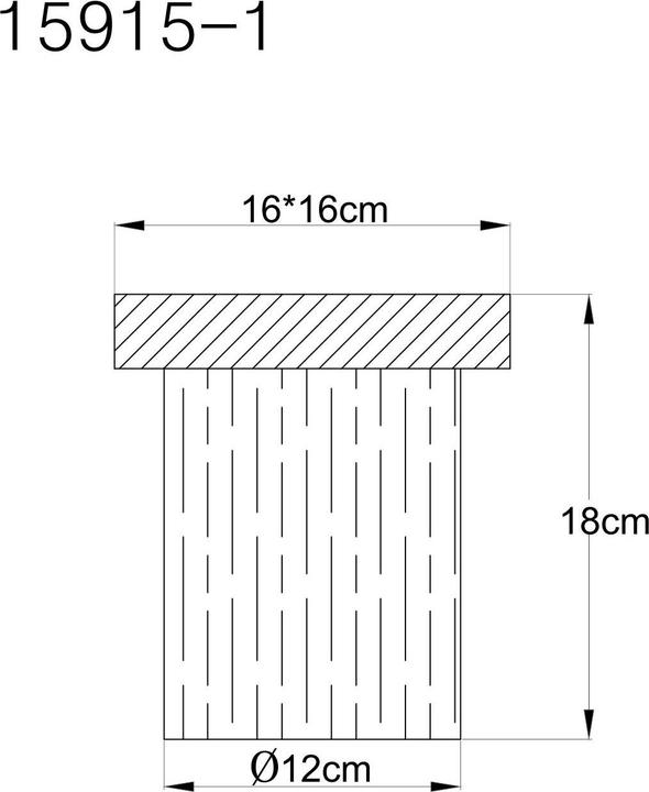 Actual product image Globo Underwood (E27)