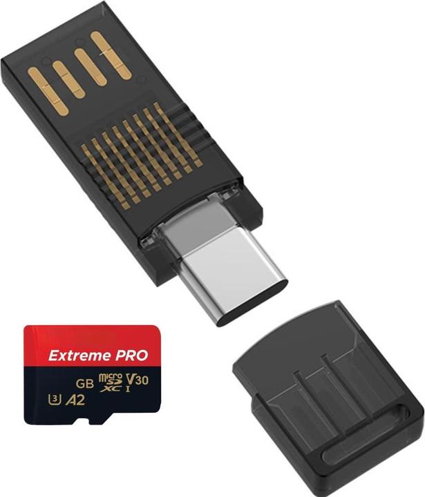 PowerGuard 2 in 1 USB-C USB-A to MicroSD adapter (USB Type C, USB-A)