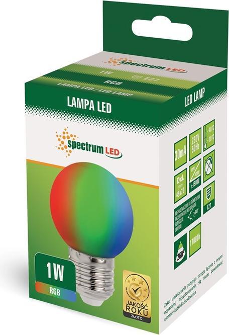 Actual product image LED KULKA E-27 230V 1W RGB (E27, 10 lm, 1x)
