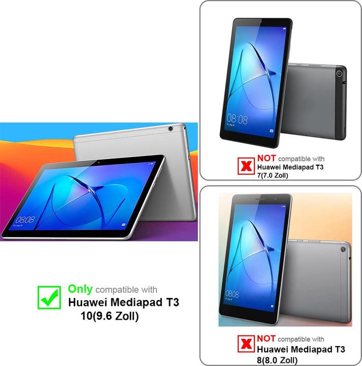 Actual product image Cadorabo Chain case for Huawei MediaPad T3 10 (9.6 Zoll) necklace cover adjustable