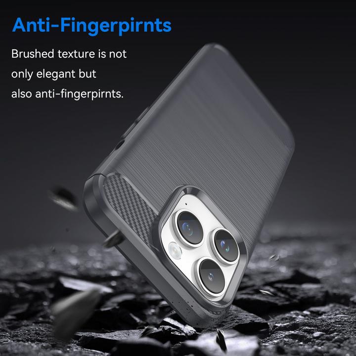 Image du produit Cadorabo Housse pour Apple iPhone 14 PRO en TPU Ultra Slim Carbone Inox Style Combi (Apple iPhone 14 Pro)