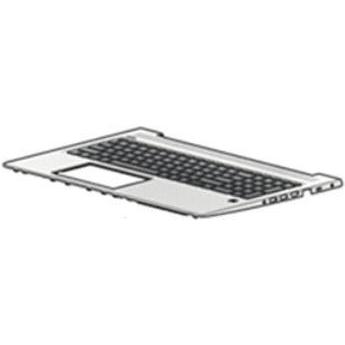 HP Sps-Top Cover W/Kb Cp Gr, Notebook Ersatzteile, Schwarz, Silber