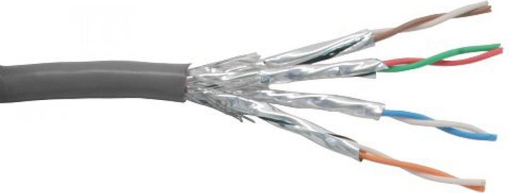 Actual product image InLine Patch cable Cat.6 S/FTP/PIMF AWG27 PVC grey 100m for assembling (S/FTP, CAT6, 100 m)