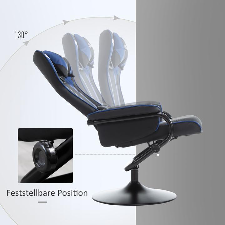 Produktbild Vinsetto Gamingsessel mit Hocker