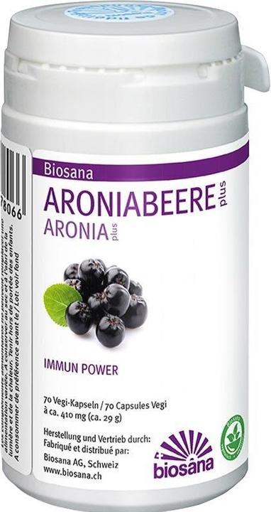 Produktbild Biosana Aroniabeere Plus (70 Stück, Kapseln, 28 g)