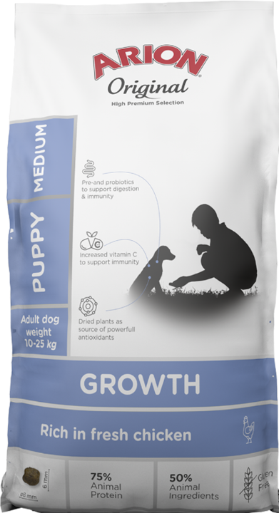 Actual product image Arion Original growth chicken medium 12 kg - (106061) (Puppy + kitten, 12000 g)