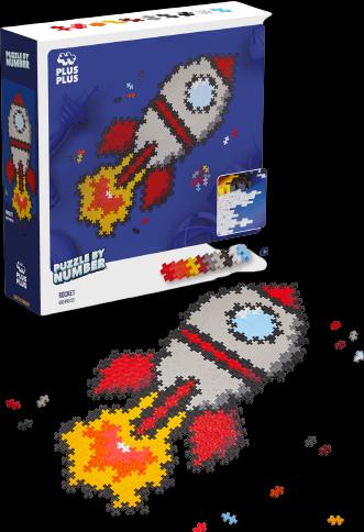 Productafbeelding Plus-Plus 500 creatieve bouwstenen raketpuzzel (500 onderdelen)