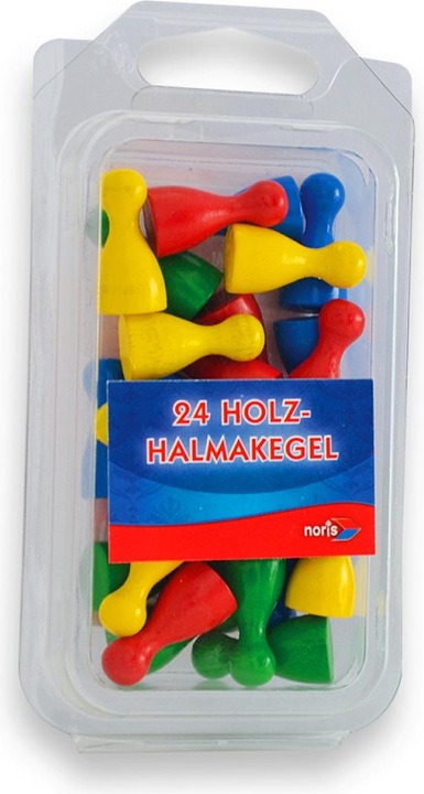 Noris Bunte Halmakegel aus Holz