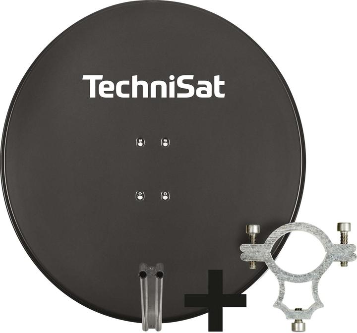 Actual product image TechniSat TECH-Satman850Plus-AZ/EL-Clamp-grey (Parabolic antenna, 38.20 dB, DVB-S / -S2)