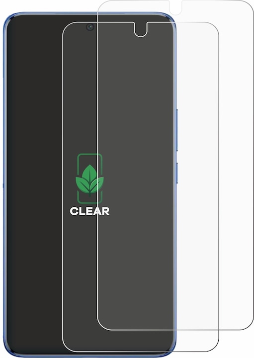 Actual product image ScreenLeaf Screen Protector sustainable Screen Protection, clear, anti-scratch (2 Piece, LG V50 ThinQ)