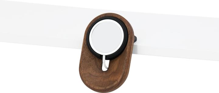 Image du produit Oakywood MagSafe iPhone Desk Shelf Mount - Multifunktionale iPhone-Halterung - am Regal montiert - Walnuss -