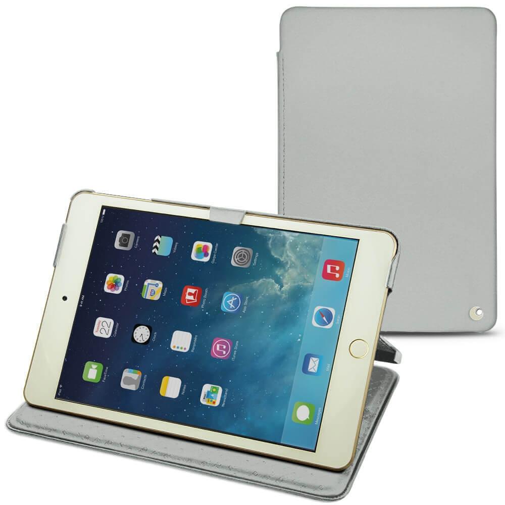 Thumbnail - Noreve Lederschutzhülle horizontal (iPad Mini 5), Tablet Hülle, Grau