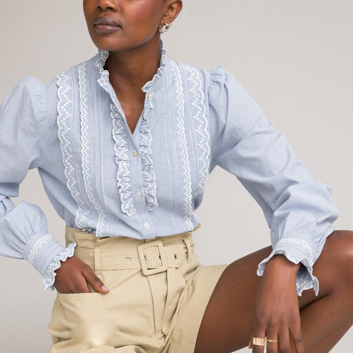 Produktbild La Redoute Collections Bluse Signature aus Bio-Baumwolle (48)