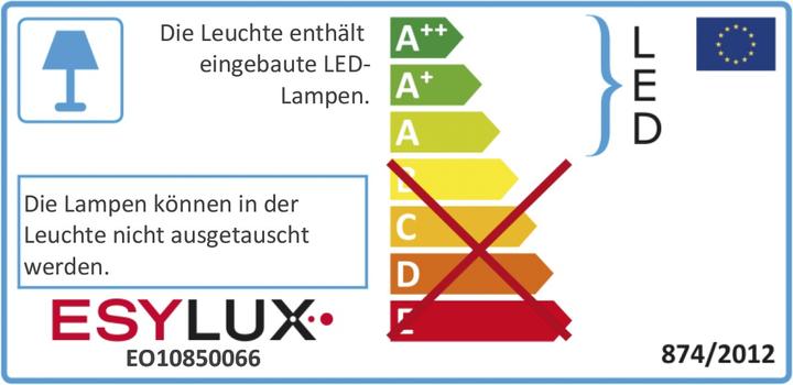 Energie-Label Esylux LEDRundleuchte 4000K