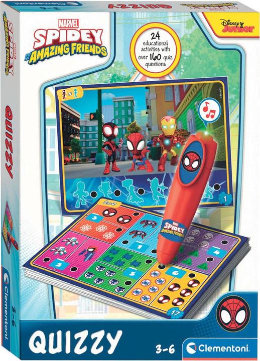 Actual product image Clementoni Quizzy game Spidey (Italian)