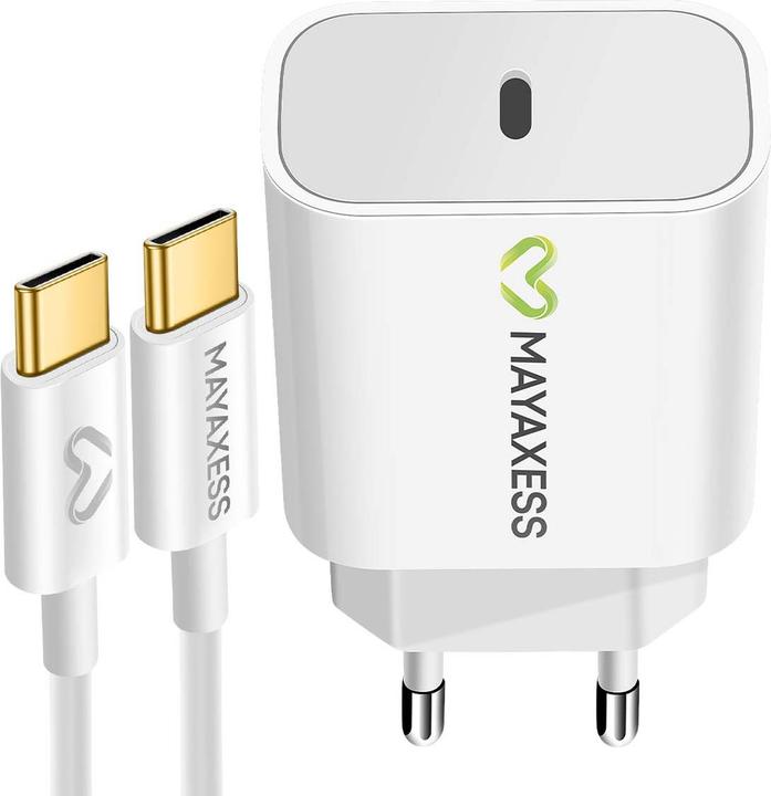 Image du produit Mayaxess iPhone Pro Max Ladegerät + USB-C Kabel (20 W, 1 portion)