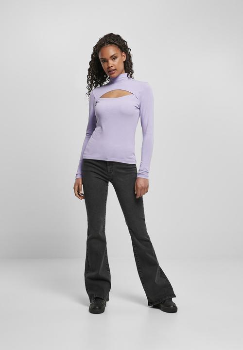 Actual product image Urban Classics Ladies Cut-Out Turtleneck Longsleeve (5XL)