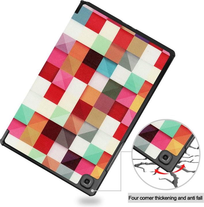 Produktbild Cover-Discount Galaxy Tab A7 (2020) - Tri-fold Smart Case Karo (Samsung Galaxy Tab A7)