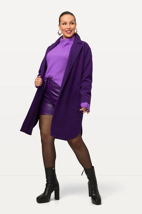 Produktbild Ulla Popken Sweatmantel, Reverskragen, Oversized, Seitenschlitze (50, 52)