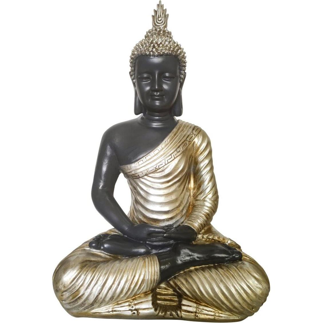 Dkd Home Decor, Statuette E Sculture Decorative, Statuetta Decorativa Gold Buddha 31 X 22 X 49 Cm