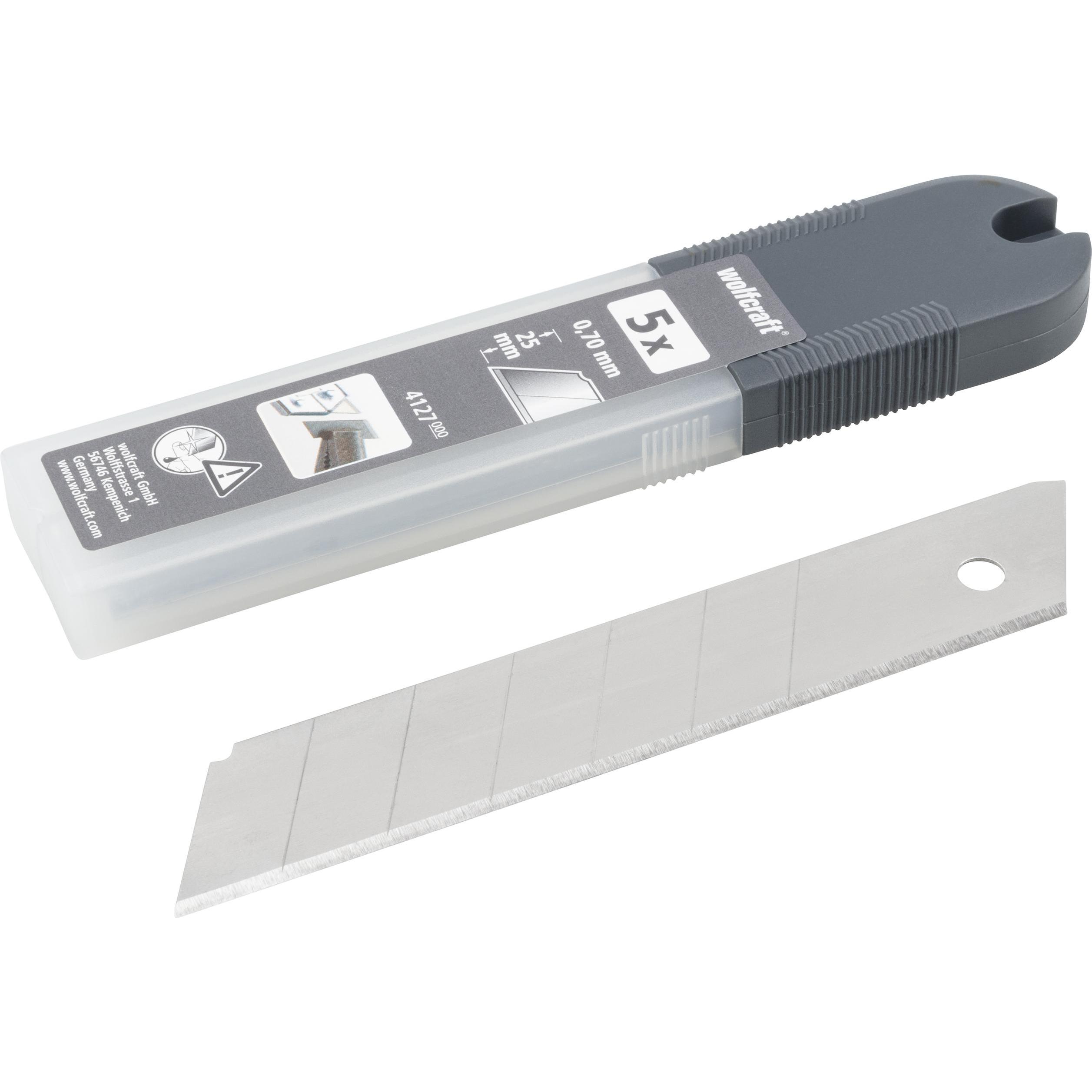 Thumbnail - wolfcraft, Cutter, 5 Profi-Abbrechklingen, 25 mm (Ersatzklinge)