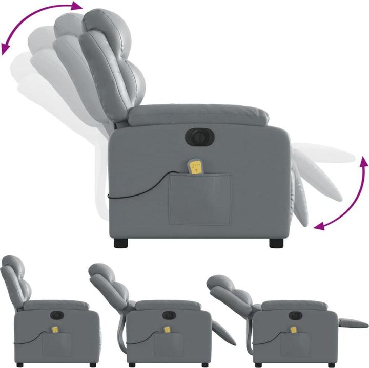 Immagine prodotto vidaXL Sedia da massaggio elettrica in similpelle