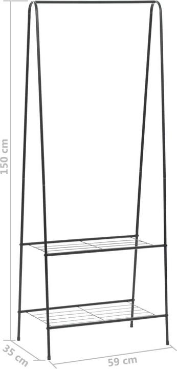 Actual product image vidaXL Kleidergestell