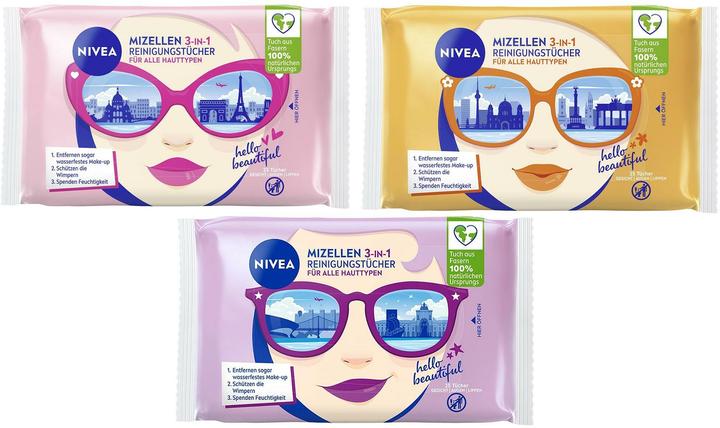 Produktbild NIVEA Mizellen Reinigungstücher 3in1 Collectors Edition (Reinigungstücher Gesicht, 127 g)