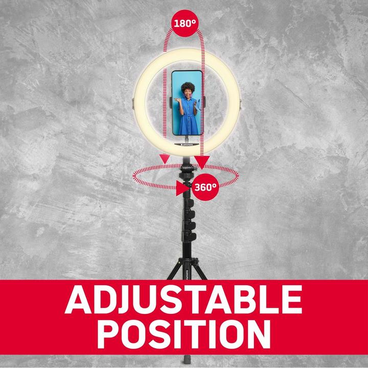 Actual product image AGFAPHOTO ARL11 Ring+Desktop light adjustable (Rod light)