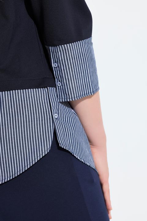 Produktbild Ulla Popken Sweatshirt, Blusensaum, Rundhals, 3/4-Arm (62)